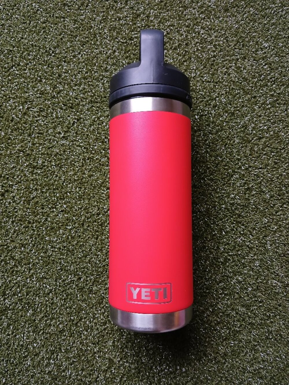 YETI Rambler 18oz Water Bottle with Chug Cap | Red | New W/O Tags | Crowdstrike